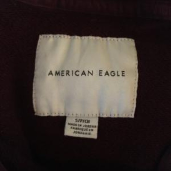 Mens Maroon American Eagle Sweatshirt - Picture 3 of 3